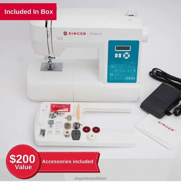 SINGER 6180 Brilliance Plus Nähmaschine Maschinen NNX4F57