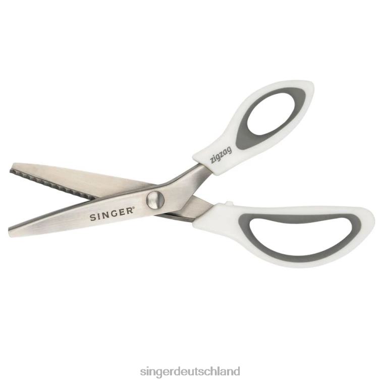 SINGER 9-Zoll-Zackenschere mit Komfortgriff Zick-Zack-Schere aus Edelstahl Zubehör NNX4F166