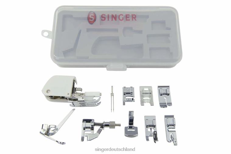 SINGER Geräumiges Bundle mit Nähmaschine Quantum Stylist 9960 und Nähfuß-Set Maschinen NNX4F2