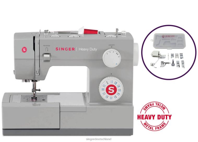 SINGER Hochleistungs-Nähmaschine 4423 und Nähfuß-Set im Paket Maschinen NNX4F20