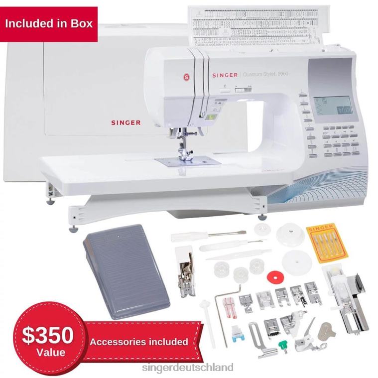 SINGER Quantum Stylist 9960 Nähmaschine Maschinen NNX4F40