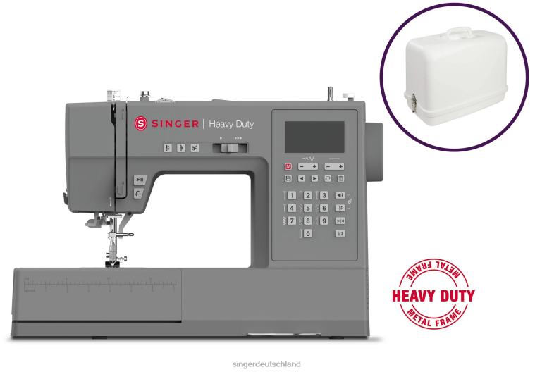 SINGER Robustes Hartschalenkoffer-Paket für die Nähmaschine 6800c Maschinen NNX4F22