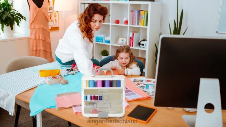 SINGER Sew-it-goes 224-teiliges Näh- und Bastel-Aufbewahrungsset in klassischen Farben Zubehör NNX4F95