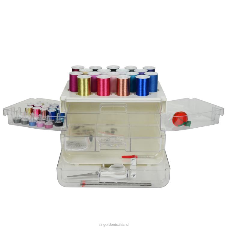 SINGER Sew-it-goes 255-teiliges Näh- und Bastel-Aufbewahrungsset mit Metallfaden Zubehör NNX4F181