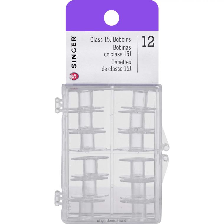 SINGER Spulen der Klasse 15j transparent – ​​12er-Pack Zubehör NNX4F121