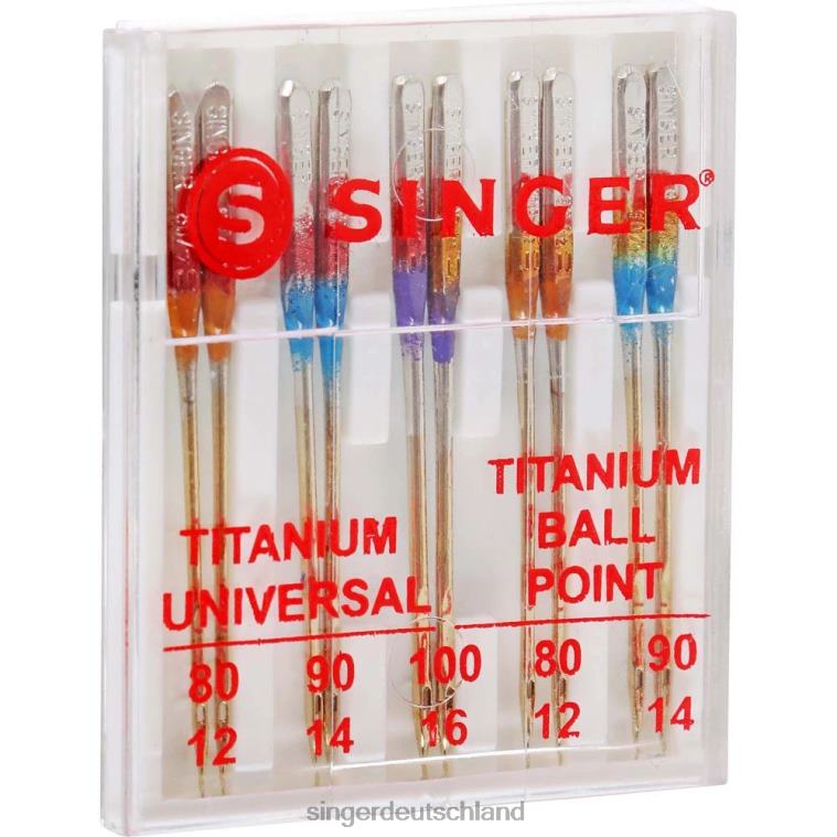 SINGER Titan-Universal- und Kugelspitznadeln verschiedene Größen Zubehör NNX4F87