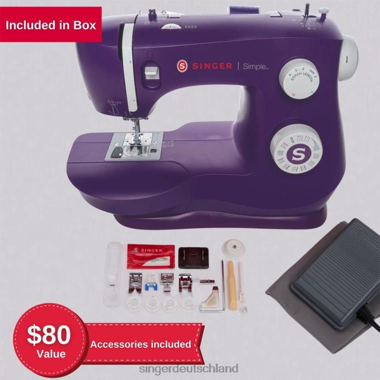 SINGER einfache 3337 lila Nähmaschine Maschinen NNX4F74