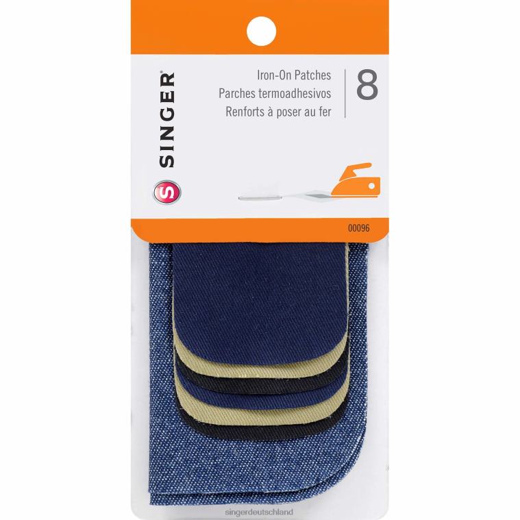 SINGER Kombination aus Denim/Twill-Aufnähern zum Aufbügeln Zubehör NNX4F168
